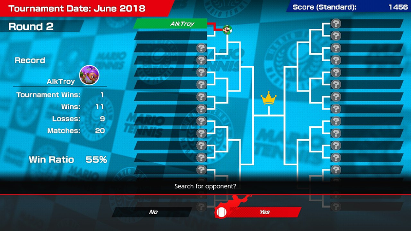 Illustration for article titled The Way Mario Tennis Aces Builds Their Online Tournament Brackets Is Super Clever